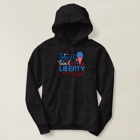 Sweet Land Of Liberty Of Liberty 7月4日Shirt Indepen パーカ (デザイン正面)