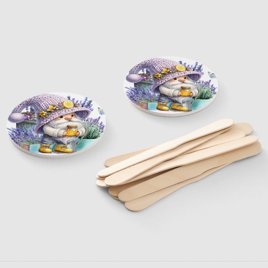 Sweet Lavender Gnome ハンドファン (組立なし)