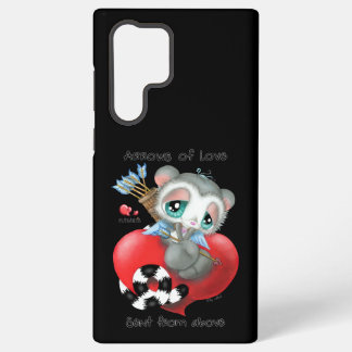 Sweet Lemur with Love Arrows – Heartfelt Design Samsung Galaxy S22 Ultraケース