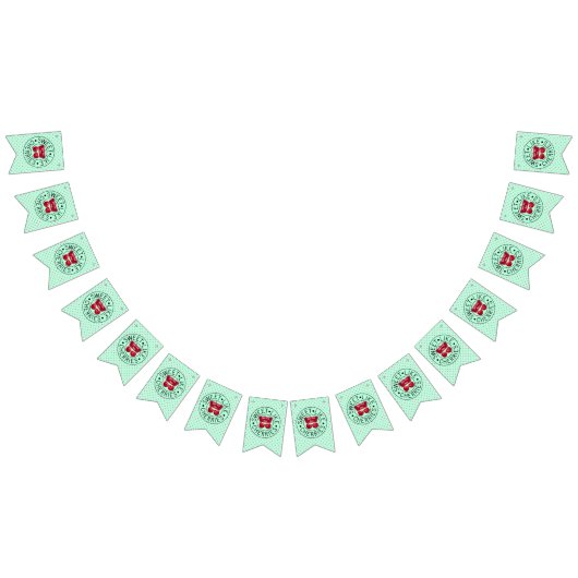 SWEET LIKEさくらんぼレトロヴィンテージスタンプ バンティングフラッグ (全)