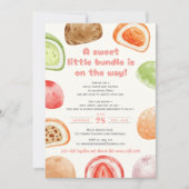 Sweet like mochi, soft like a baby!-babyshower 招待状 (正面)