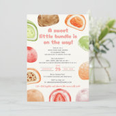 Sweet like mochi, soft like a baby!-babyshower 招待状 (スタンド正面)