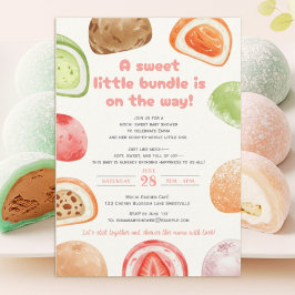 Sweet like mochi, soft like a baby!-babyshower 招待状