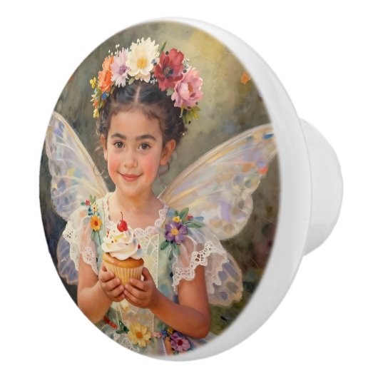 Sweet Lil Fairy with Cupcake | Fairytale セラミックノブ (右)