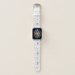 Sweet Lil Snowman Apple Watchバンド<br><div class="desc">Cute watercolor snowman surrounded by festive holiday items.</div>
