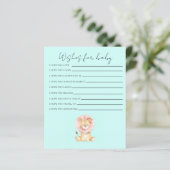 Sweet Lion Wishes for Baby shower stationery (スタンド正面)