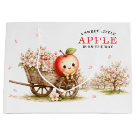 Sweet Little Apple ベビーシャワー ラージペーパーバッグ