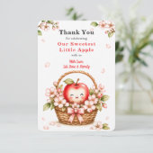 Sweet Little Apple ベビーシャワー 招待状 (スタンド正面)