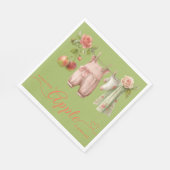Sweet Little Apple Baby Shower | Fall Rustic Baby  スタンダードランチョンナプキン (角)