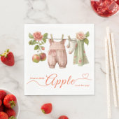 Sweet Little Apple Baby Shower | Fall Rustic Baby スタンダードランチョンナプキン (インサイチュ)