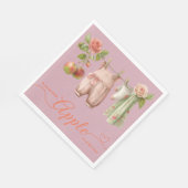 Sweet Little Apple Baby Shower | Fall Rustic Baby スタンダードランチョンナプキン (角)