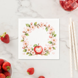 Sweet Little Apple Blossom ベビーシャワー スタンダードカクテルナプキン