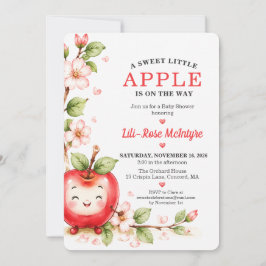 Sweet Little Apple Blossom ベビーシャワー 招待状