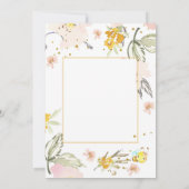 Sweet Little Bee Honey Bee Baby Shower Invitation 招待状 (裏面)