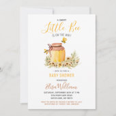 Sweet Little Bee is on the way Baby Shower Invitat 招待状 (正面)