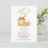 Sweet Little Bee is on the way Baby Shower Invitat 招待状 (スタンド正面)
