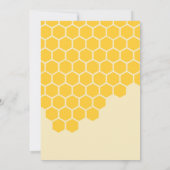 Sweet Little Bee is on the way Baby Shower Invitat 招待状 (裏面)