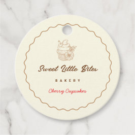 Sweet Little Bites Bakery Cherry Cupcake Tags フェイバータグ