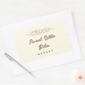 Sweet Little Bites Bakery Logo Sticker 長方形シール (封筒)