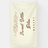 Sweet Little Bites Bakery Logo Vendor Booth 横断幕 (縦)