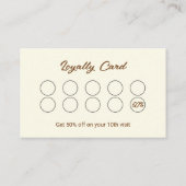 Sweet Little Bites Bakery Reward Loyalty Card 名刺 (裏面)