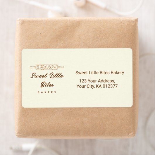 Sweet Little Bites Bakery Shipping ラベル (インサイチュ)