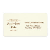 Sweet Little Bites Bakery Shipping ラベル (正面)