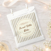 Sweet Little Bites Small Bakery Paper Bag フェイバーバッグ (クリップ留めされた状態)