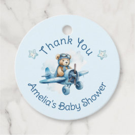 Sweet Little Boy on the Way Baby Shower フェイバータグ