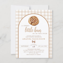 Sweet Little Bun in the Oven Neutral Baby Shower ポストカード
