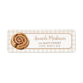 Sweet Little Bun in the Oven Neutral Baby Shower ラベル (正面)