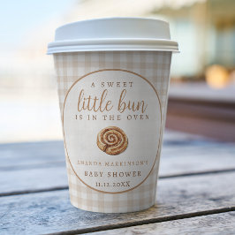 Sweet Little Bun in the Oven Neutral Baby Shower  紙コップ