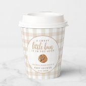 Sweet Little Bun in the Oven Neutral Baby Shower  紙コップ (裏面)