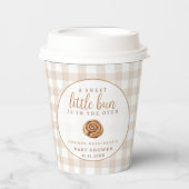 Sweet Little Bun in the Oven Neutral Baby Shower  紙コップ (正面)