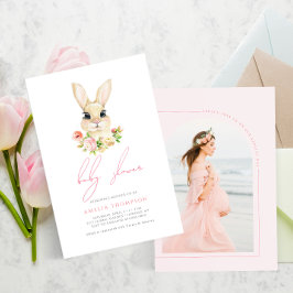 Sweet Little Bunny Baby Showerの写真 招待状