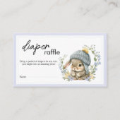 Sweet Little Bunny Botanical Diaper Raffle エンクロージャーカード (正面)