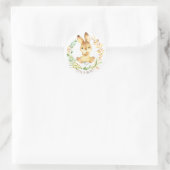 Sweet Little Bunny It'a Boy Favoritesステッカー ラウンドシール (バッグ)