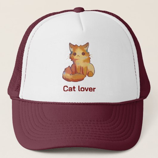 Sweet little Cat, cat lover キャップ (正面)