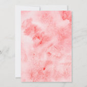 Sweet Little Cupcake Strawberry Baby Shower 招待状 (裏面)