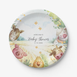 Sweet Little Farm Baby Shower ペーパープレート