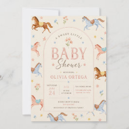 Sweet Little Floral Baby Shower Invitation 招待状