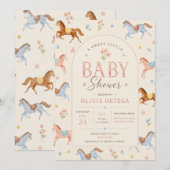 Sweet Little Floral Baby Shower Invitation 招待状 (正面/裏面)