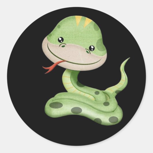 Sweet Little Fox Sticker ラウンドシール (正面)