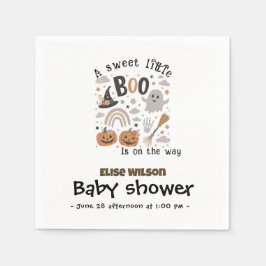 Sweet Little Halloween boo is on the way スタンダードカクテルナプキン