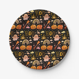 Sweet Little Halloween boo is on the way ペーパープレート