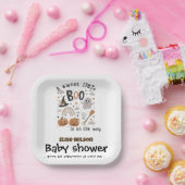 Sweet Little Halloween boo is on the way ペーパープレート (パーティー)