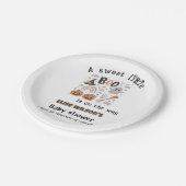 Sweet Little Halloween boo is on the way ペーパープレート (アングル)