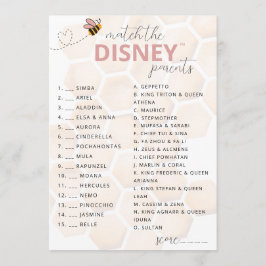 Sweet Little Honey Baby Shower Disney Parent Game ノートカード