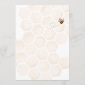 Sweet Little Honey Baby Shower Guessing Game 招待状 (裏面)