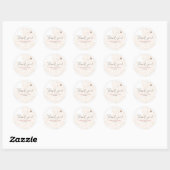 Sweet Little Honey Baby Shower Thank You Sticker ラウンドシール (シート)